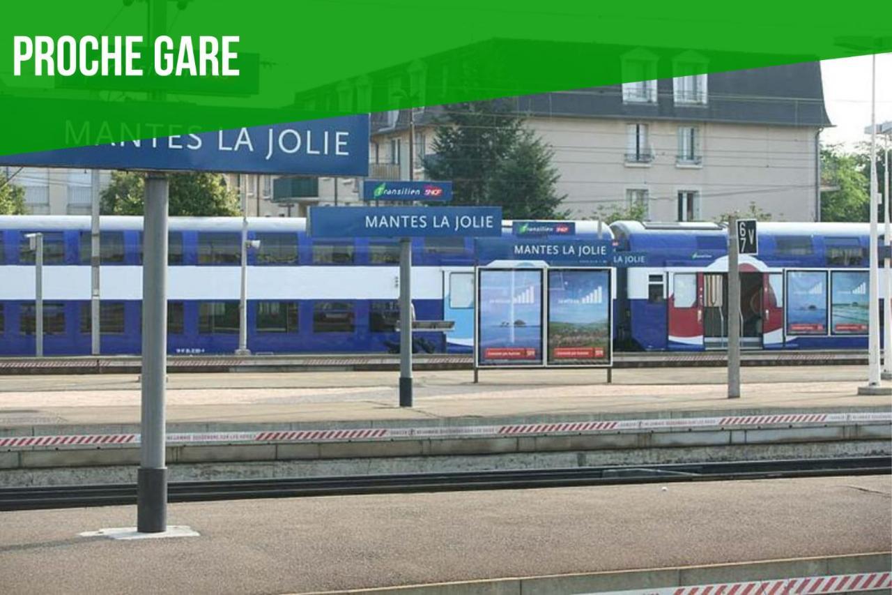 Gesteasy Au Top, Confort, Proche Gare Mantes-la-Jolie Eksteriør billede